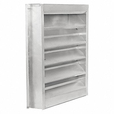 DAYTON 4FZF5 Louver Wall Opening 24 x 36 In Aluminum