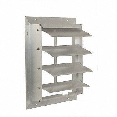 DAYTON 4FZH3 Exh Shutter Fits Fan Dia 12 In Aluminum