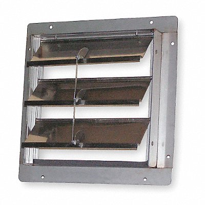 DAYTON 4FZJ4 Exhaust Shutter Fits Fan Dia 12 In SS
