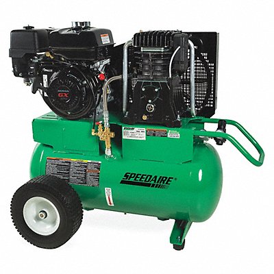 SPEEDAIRE AS2PH0820G Portable Gas Air Compressor 2 Stage 9 hp