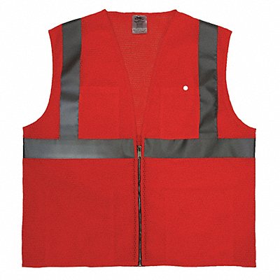 CONDOR 4GJN9 Cool Dry Hi Vis Vest Class 2 5XL Orange