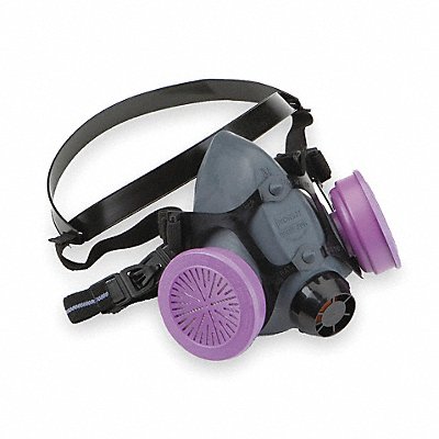 HONEYWELL NORTH 550030S F8836 Half Mask Respirator Elastomer Black