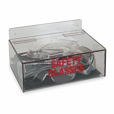 GRAINGER 4GMR6 Prot Eyewear Disp Tray Clr PETG Wall Mtg