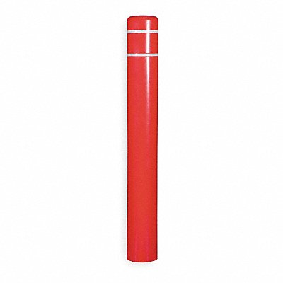 GRAINGER CL1385P Bollard Cover Red 5 in Dia