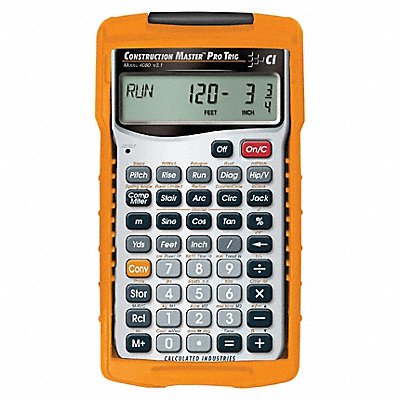CALCULATED INDUSTRIES 4080 Construction Calculator 6 Lx3 1/4 In W