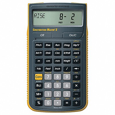 CALCULATED INDUSTRIES 4050 Construction Calculator 5 5/8 Lx3 In W