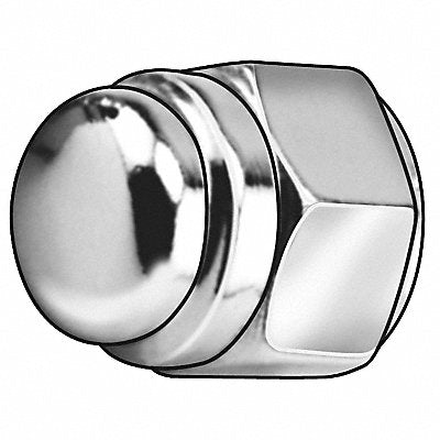 GRAINGER MPB1471 Dome Nut Flattened Head Chrome Stl 7/16 -14 .690 5PK
