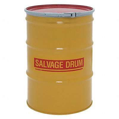 GRAINGER HM5502Q Salvage Drum Yellow 18ga 1.2mm