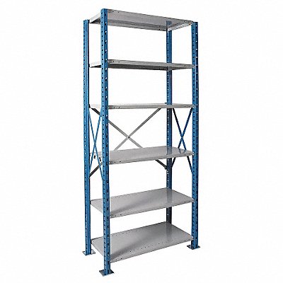 HALLOWELL H75112410PB Metal Shelving Cap 1250 lb 24inx120inx36in
