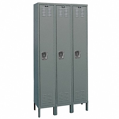 HALLOWELL U32281HG G7194 Locker 1x3Locker Drk Gry 78 x36 x12 Unassembled