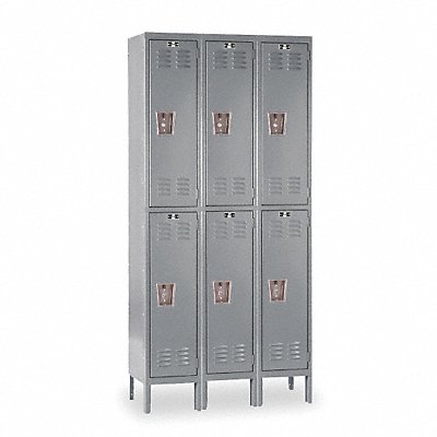 HALLOWELL U32582AHG G7209 Locker 2x3Locker Drk Gry 78 x36 x15 Assm