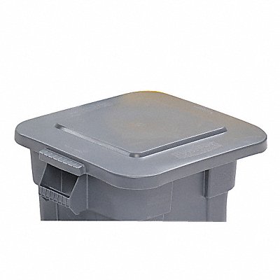RUBBERMAID COMMERCIAL PRODUCTS FG352700Grey Garbage Can Top Flat Snap-On Closure Grey