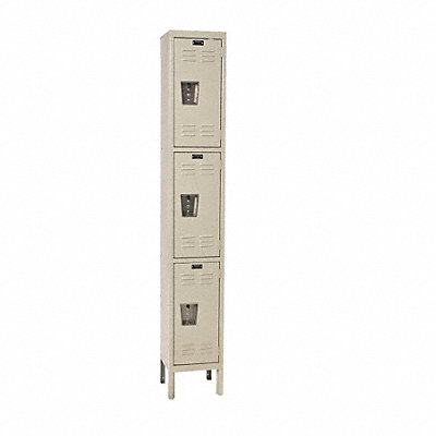 HALLOWELL U12283GAPT Wardrobe Locker 3x1Locker Tan 78 x12 x12 Assm
