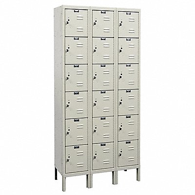 HALLOWELL U32286GAPT Bx Locker 6x3Locker Tan 78 x36 x12 Assm