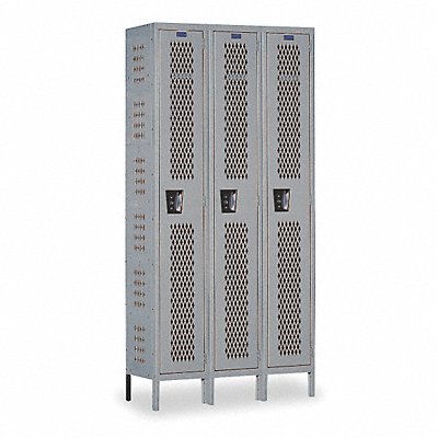 HALLOWELL U35881HVAHG Locker 1x3Locker Drk Gry 78 x45 x18 Assm