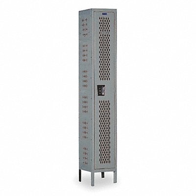 HALLOWELL U12881HVAHG Locker 1x1Locker Drk Gry 78 x12 x18 Assm