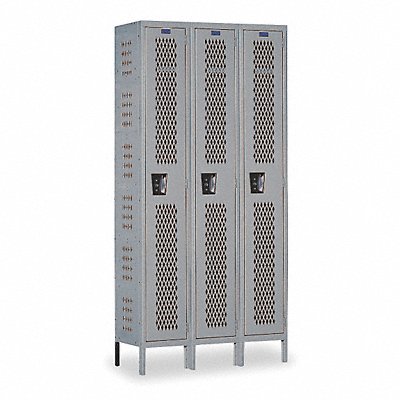 HALLOWELL U32881HVAHG Locker 1x3Locker Drk Gry 78 x36 x18 Assm