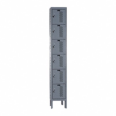 HALLOWELL U12586HVAHG Locker 6x1Locker Dark Grey 78 x12 x15 Assm