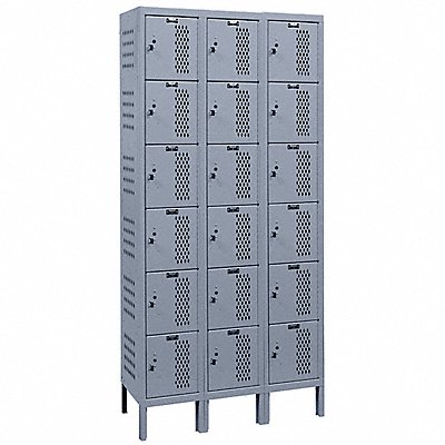 HALLOWELL U32286HDVHG Locker 6x3Locker DrkGrey 78 x36 x12 Unassembled