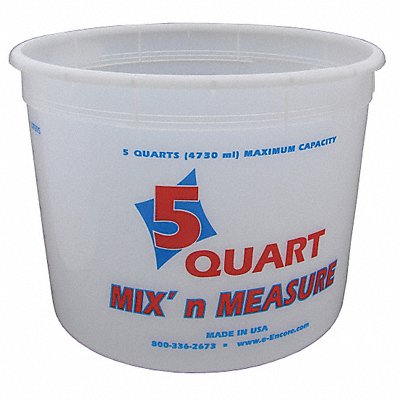 ENCORE PLASTICS 1045181 Paint Mix and Measure Container 5 qt