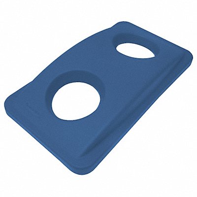 RUBBERMAID COMMERCIAL PRODUCTS FG269288BLUE Bottle/Can Recycling Top Plastic Bl