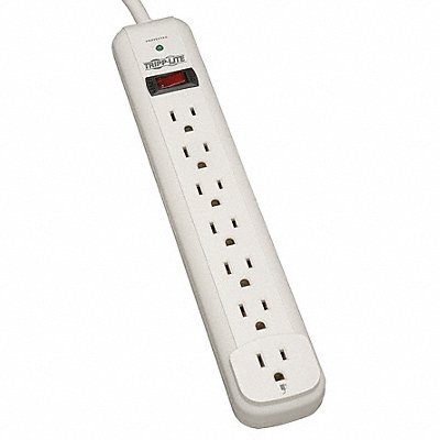 TRIPP LITE TLP712 Surge Protector Strip 7 Outlet Wht