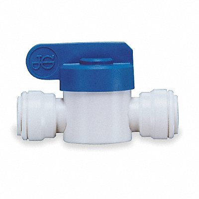JOHN GUEST PPSV041212W Manual 2-Way Ball Valve Push Polypro PK5