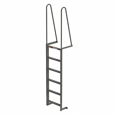 GRAINGER MDT06 Walk-Thru Dock Ladder 6 Steps 66 In