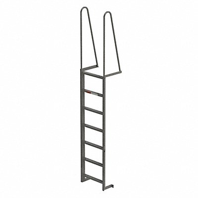 GRAINGER MDT07 Walk-Thru Dock Ladder 7 Steps 120 In