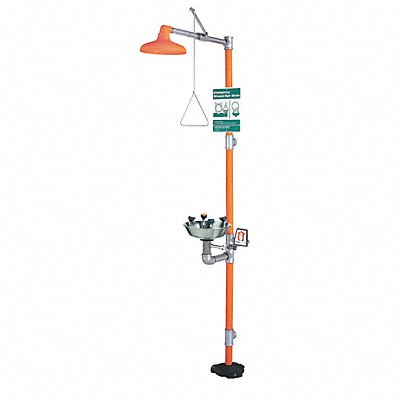 GUARDIAN EQUIPMENT GBF1909SSH Drench Shower With Face/Eyewash 17 in W