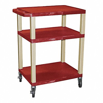 GRAINGER WT34RE Utility Cart 300 lb Load Cap. PE