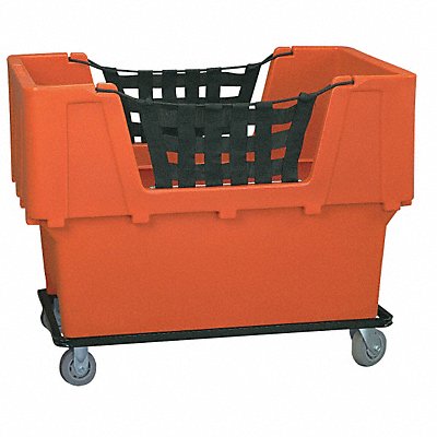 GRAINGER N1017261ORANGE Cube Truck LLDPE Orange 23.0 cu ft.