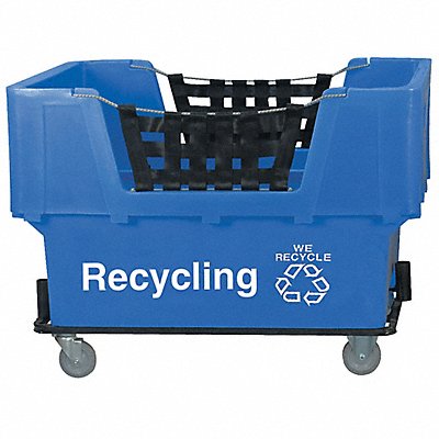 GRAINGER N1017261BLUERECYCLE Cube Truck LLDPE Blue 23.0 cu ft.
