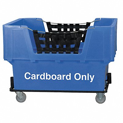 GRAINGER N1017261BLUECARDBOARD Cube Truck LLDPE Blue 23.0 cu ft.