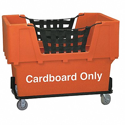 GRAINGER N1017261ORANGECARDBOARD Cube Truck LLDPE Orange 23.0 cu ft.