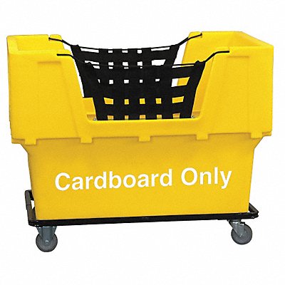 GRAINGER N1017261YELLOWCARDBOARD Cube Truck LLDPE Yellow 23.0 cu ft.