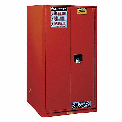 JUSTRITE 896001 E4577 Paints and Inks Cabinet 60 gal Red