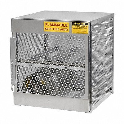 JUSTRITE 23001 Gas Cylinder Cabinet 30x32 Capacity 4