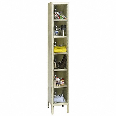 HALLOWELL USVP12586PT Bx Locker 6x1Locker Tan 78 x12 x15 Unassembled