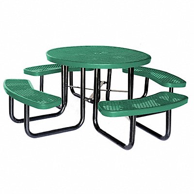GRAINGER 4HUP7 E0146 Picnic Table 46 Dia Green
