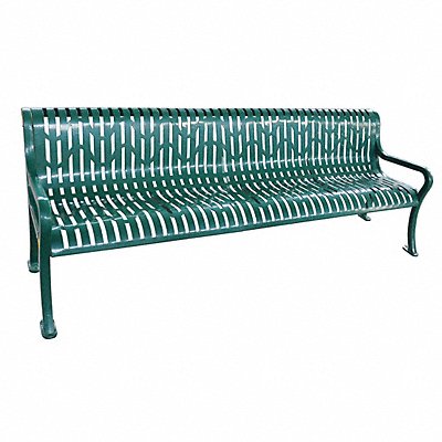 GRAINGER 4HUU1 Outdoor Bench 96-1/2 in L 33-1/4 in H