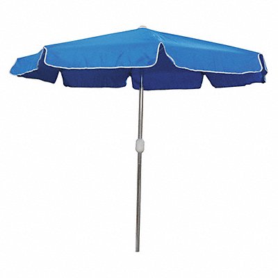 GRAINGER 4HUW4 E5620 Outdoor Umbrella Round Blue