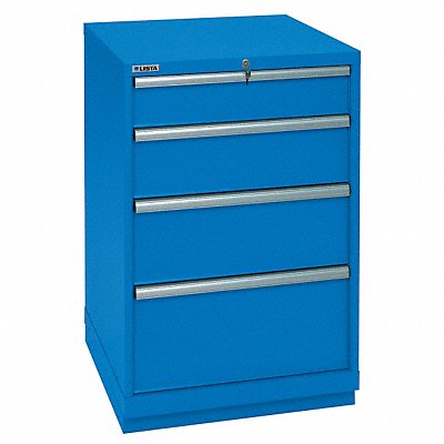 LISTA SC090403AFTKABB Modular Drawer Cabinet 41-1/2 H 4 Drwr Bright Blue