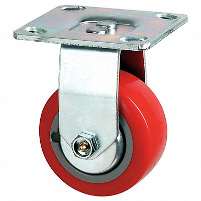 GRAINGER 4HXH6 Standard Plate Castor Rigid 600 lb.