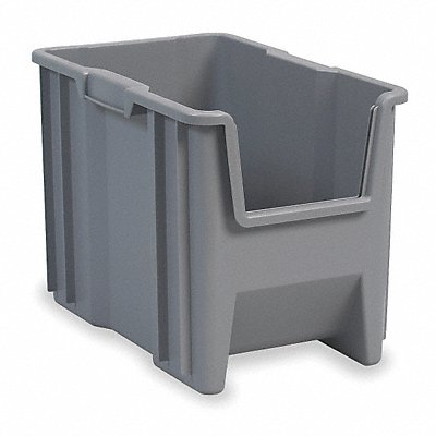 AKRO-MILS 13014GREY F8813 Stacking Bin Grey Plastic 12 1/2 in