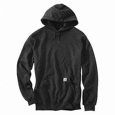 CARHARTT K121BLKXXLTLL Hooded Sweatshirt Black Cotton/PET 2XL