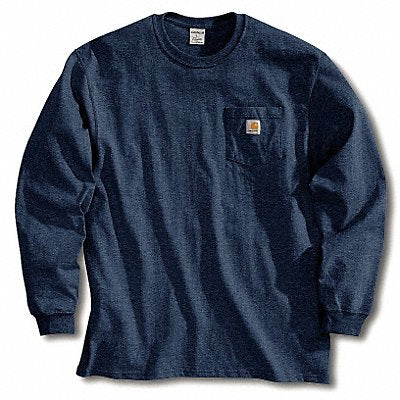CARHARTT K126NVYXXLREG K7944 Long Sleeve T-Shirt Navy 2XL