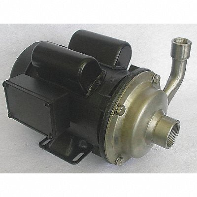 DAYTON 4JMW9 Centrifugal Pump 304SStl 1P 3/4in 3/4hp 58gpm