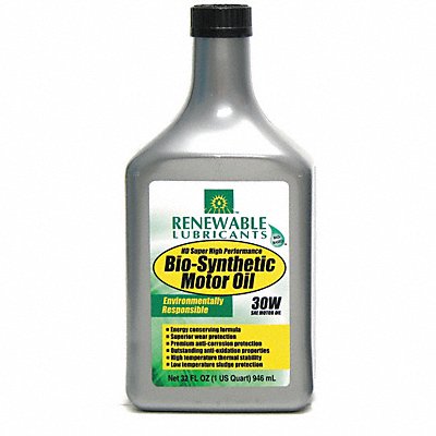 RENEWABLE LUBRICANTS 85241 Engine Oil 30 Bio-Synthetic 1qt