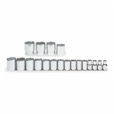 PROTO J54109 Socket Set Chrome 3/16-9/16 in 6Pt